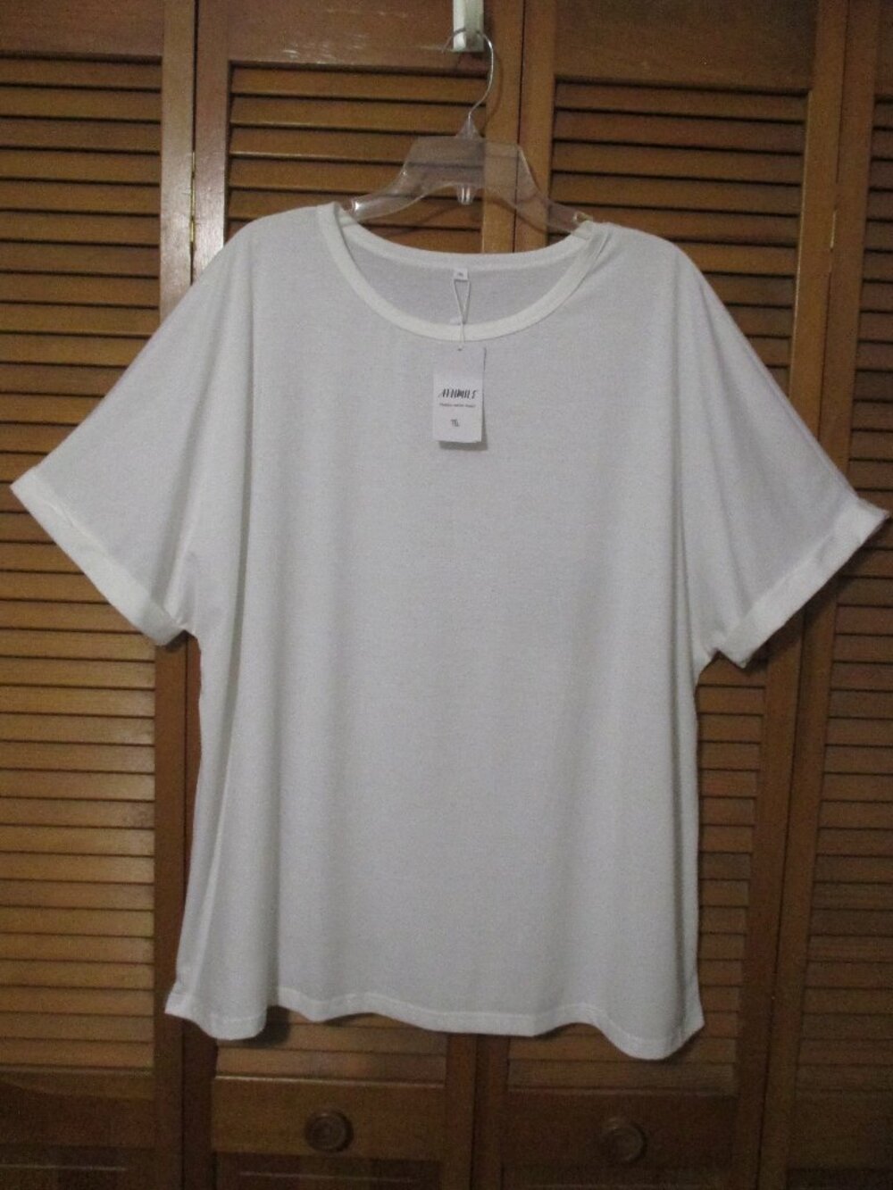 Athmile NEW top lightweight stretchy soft cuffed sleeves size 3x